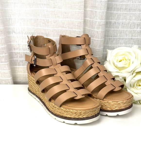 🌟DV Dolce Vita 🌟Sandals Breva 🌟Platform Fisherman Strappy Shoes Natural 8 - Picture 1 of 11